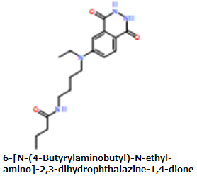 CAS#6-[N-(4-Butyrylaminobutyl)-N-ethyl- amino]-2,3-dihydrophthalazine-1,4-dione